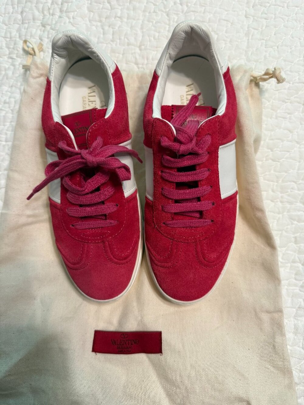 **Valentino Garavani Pink Athletic Shoes**